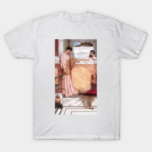 Waiting for an Answer by John William Godward T-Shirt by Classic Art Stall